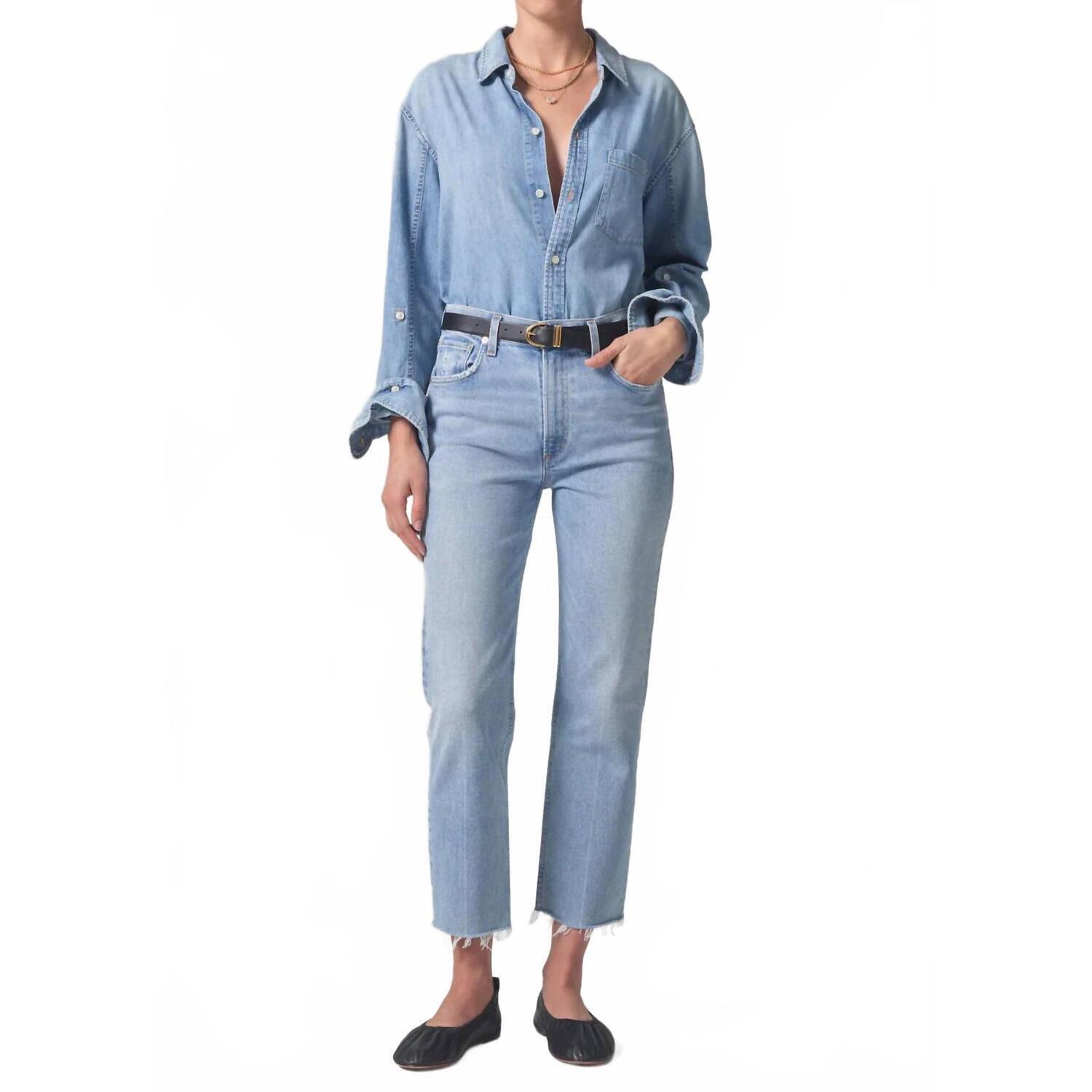 New Citizens Of Humanity Daphne Crop High Rise Jeans In Mirage